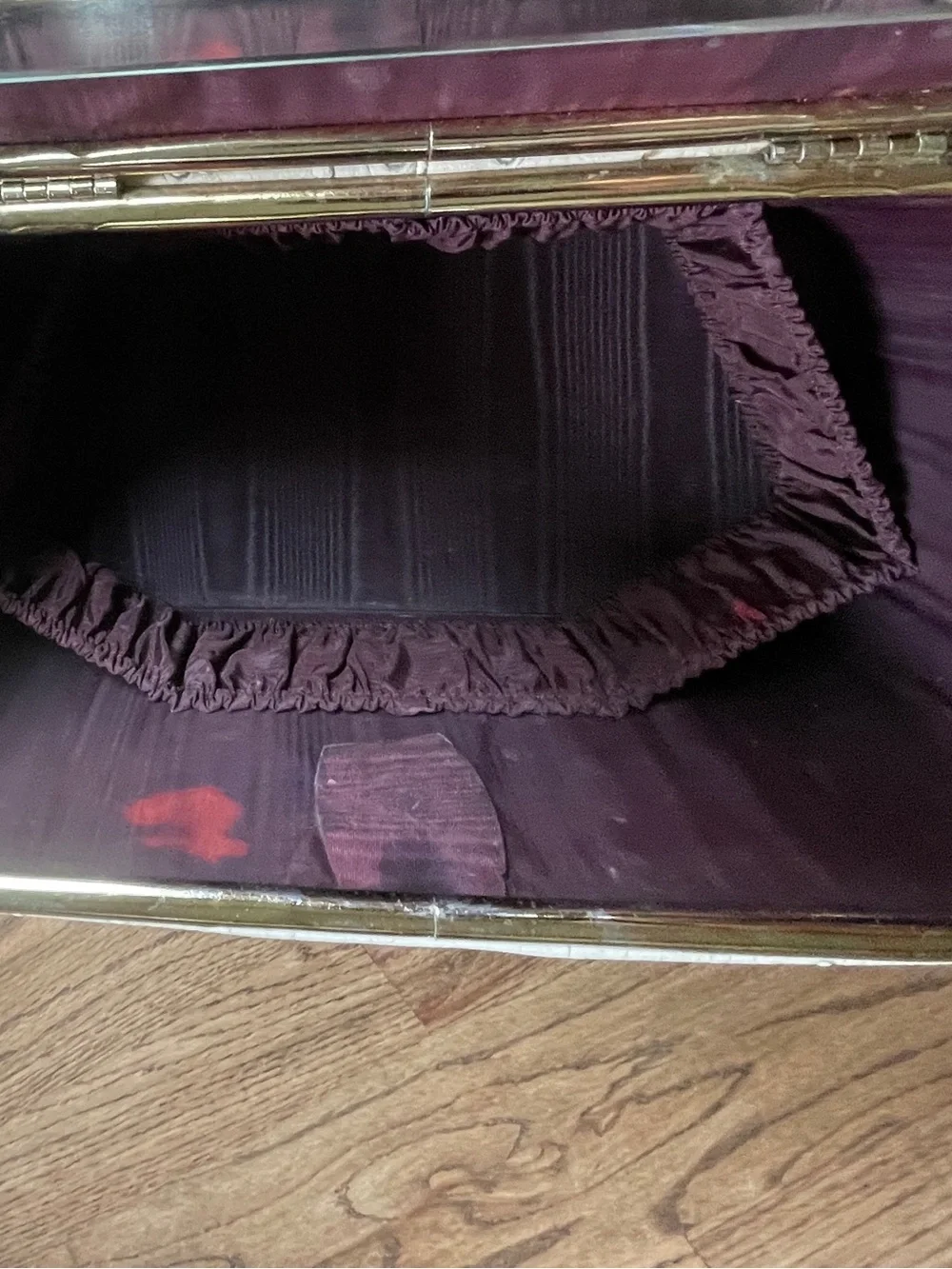 Vintage Celebrity New York Train Make Up Case Ostrich Embossed